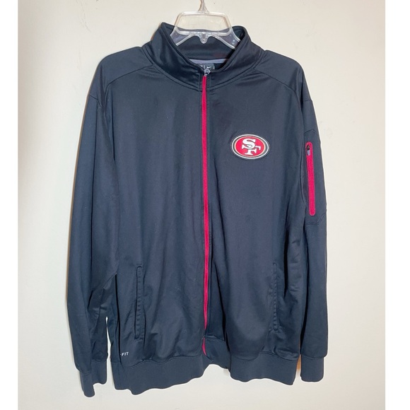 Nike San Francisco 49ers Dri-Fit NFL On Field Full Zip Jacket Size XL - Picture 1 of 5